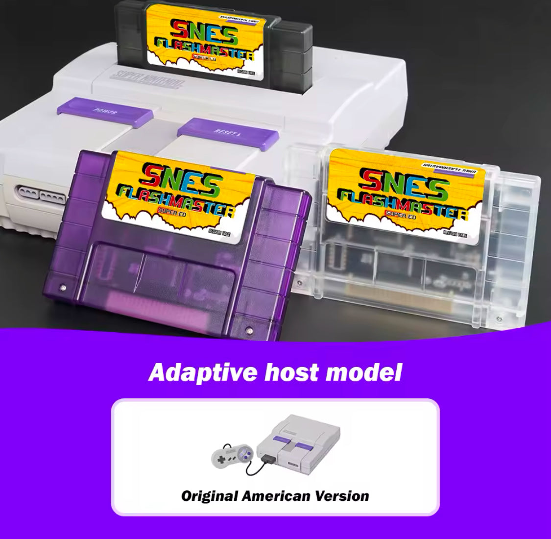 SNES Flash Cart w/ 8GB Loaded SD